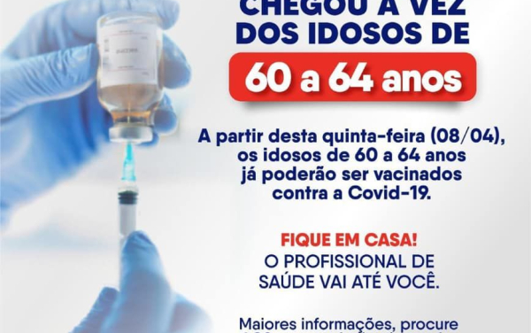 COMUNICADO Vacinação de idosos