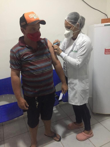 Vacinação COVID-19 - Funcionários da Limpeza Urbana.