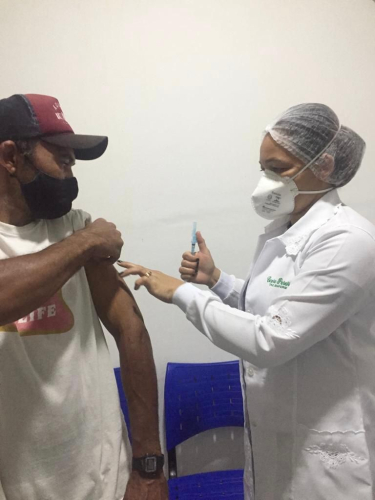 Vacinação COVID-19 - Funcionários da Limpeza Urbana.