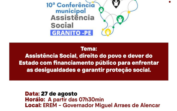 10ª Conferência Municipal de Assistência Social.