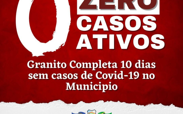 GRANITO ZERA CASOS DE COVID-19!