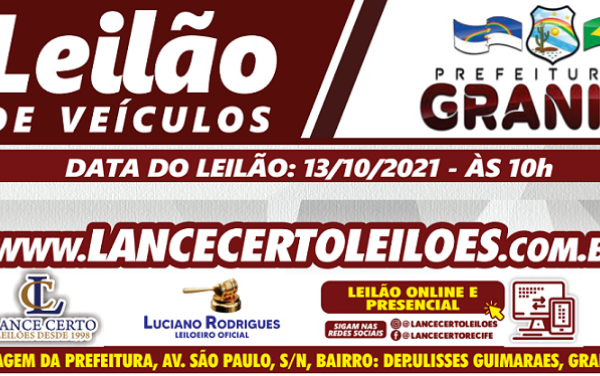 LEILÃO VEICULOS INSERVIVEIS