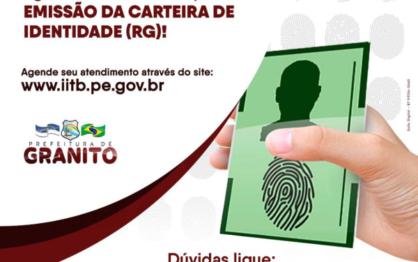 Implantação do agendamento on-line para emissão da carteira de identidade.