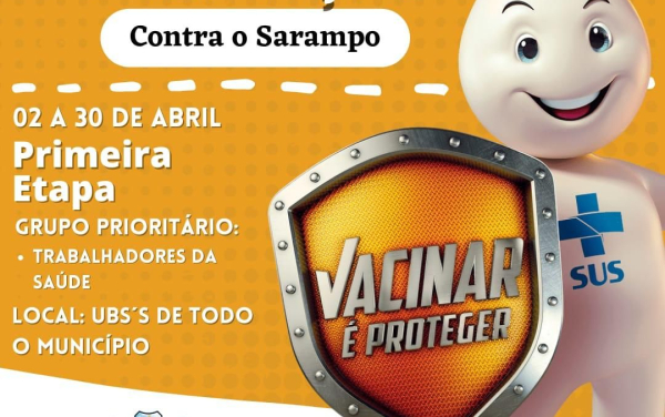 Campanha de vacinação contra o sarampo