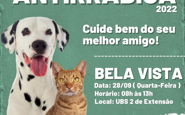 Campanha de vacinação antirrábica 2022!