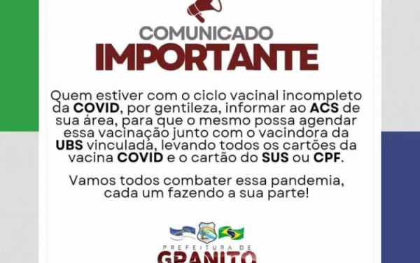 Comunicado!