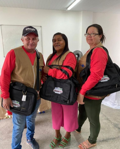 Entrega dos fardamentos e Kits aos ACS´s e ACE´s.