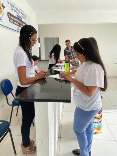 Registros da VI Conferência Municipal de Saúde.