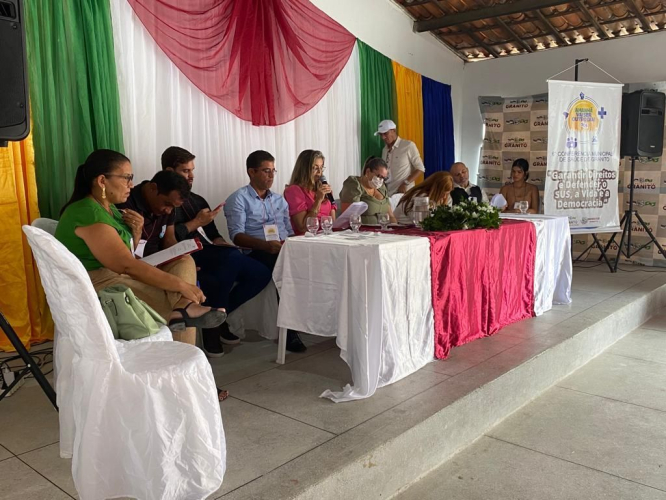 Registros da VI Conferência Municipal de Saúde.