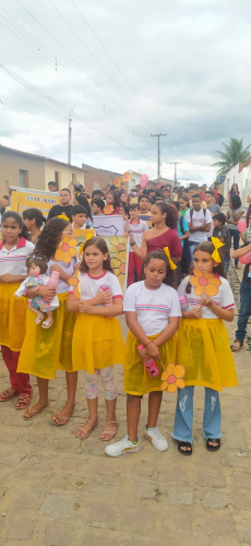 BELA VISTA FEZ BONITO NA MOBILIZAÇÃO EM PROL DA CAMPANHA MAIO LARANJA.