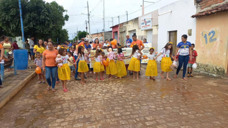 LAGOA NOVA FEZ BONITO NA MOBILIZAÇÃO EM PROL DA CAMPANHA MAIO LARANJA.