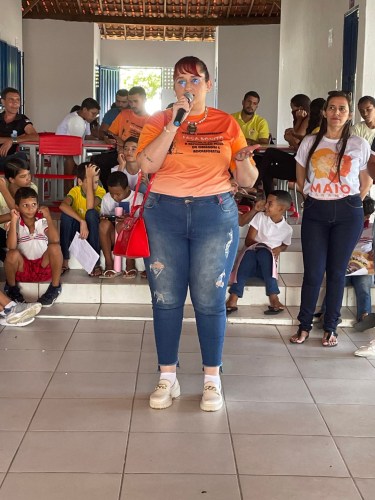 RANCHARIA FEZ BONITO NO ENCERRAMENTO DA CAMPANHA MAIO LARANJA.