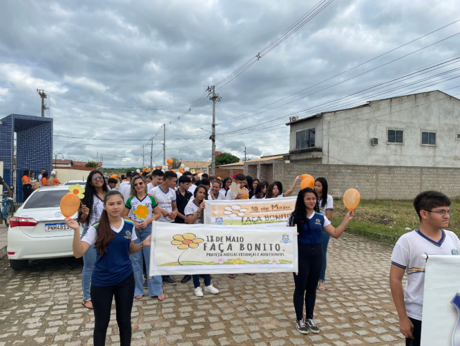 REGISTROS DA MOBILIZAÇÃO EM PROL DA CAMPANHA MAIO LARANJA EM GRANITO!