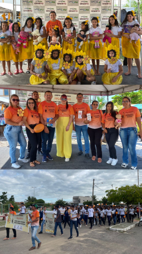 REGISTROS DA MOBILIZAÇÃO EM PROL DA CAMPANHA MAIO LARANJA EM GRANITO!