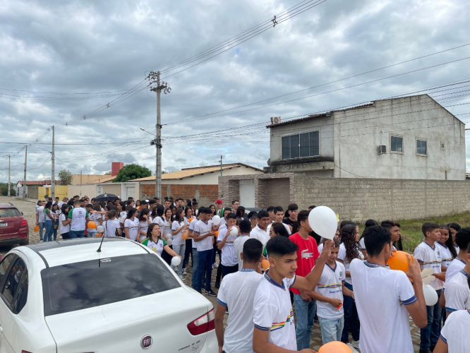 REGISTROS DA MOBILIZAÇÃO EM PROL DA CAMPANHA MAIO LARANJA EM GRANITO!