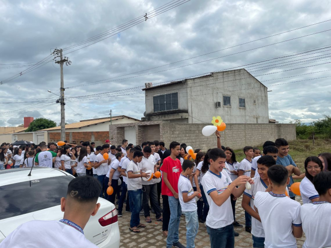 REGISTROS DA MOBILIZAÇÃO EM PROL DA CAMPANHA MAIO LARANJA EM GRANITO!