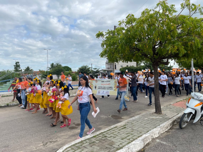 REGISTROS DA MOBILIZAÇÃO EM PROL DA CAMPANHA MAIO LARANJA EM GRANITO!