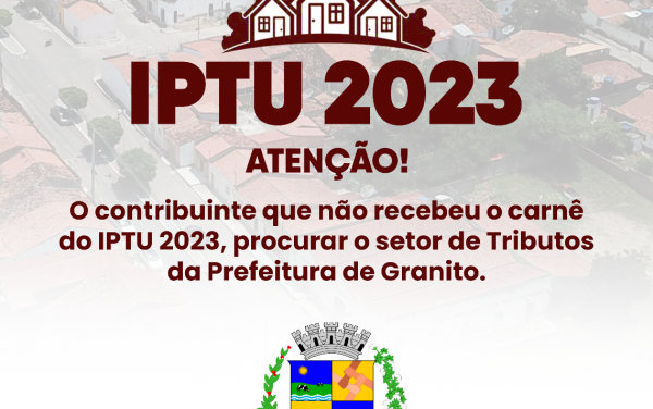 IPTU 2023!