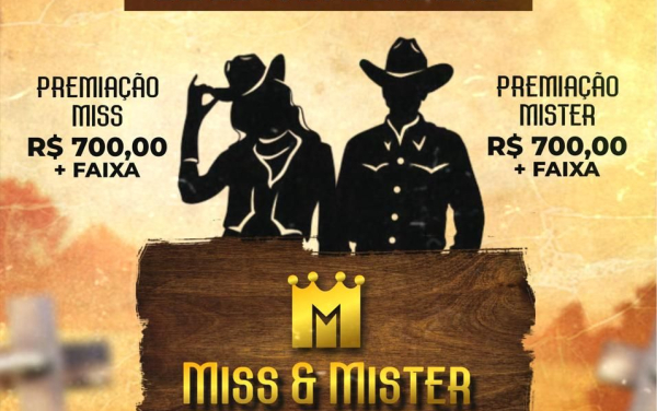 Inscrições abertas para o concurso MISS e MISTER ExpoGranito - Edição 2024
