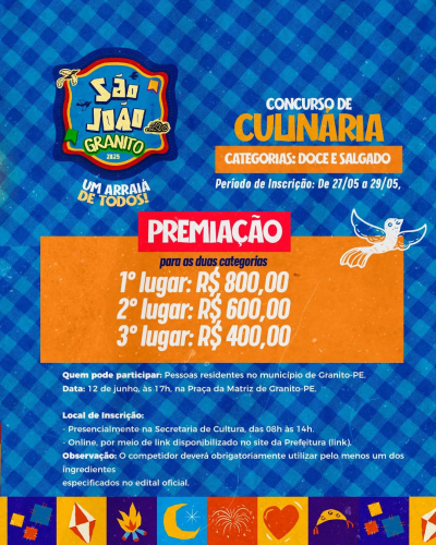 Atenção Competidores