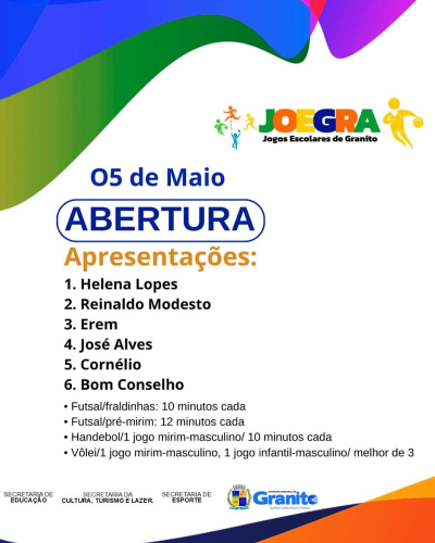 Campanha 18 de Maio é lançada oficialmente em Granito!