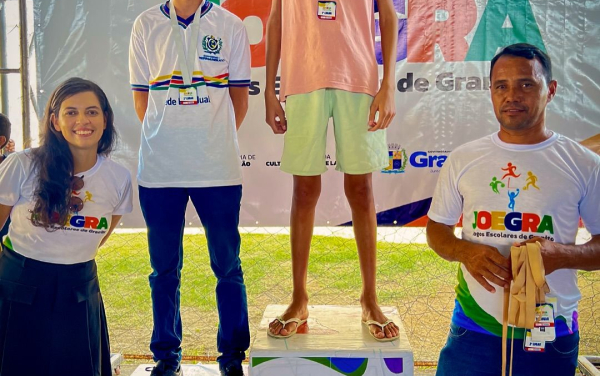 Orgulho que corre no peito! Entrega das medalhas do atletismo nos Jogos Escolares de Granito